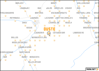 map of Ousté