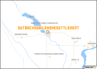 map of Outback Mobile Home Settlement