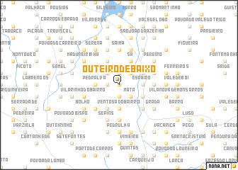 map of Outeiro de Baixo