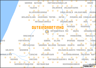 map of Outeiro Martinho