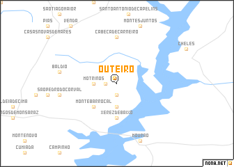 map of Outeiro