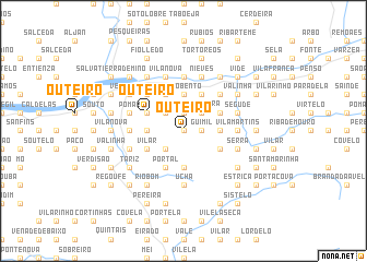 map of Outeiro