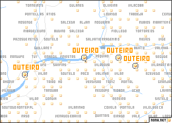 map of Outeiro