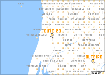 map of Outeiro