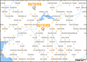 map of Outeiro