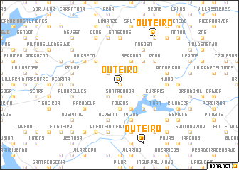 map of Outeiro