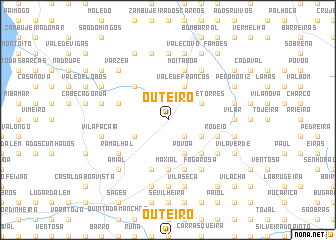 map of Outeiro