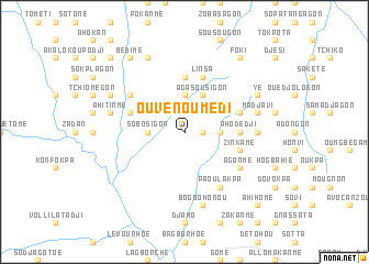 map of Ouvénoumédi
