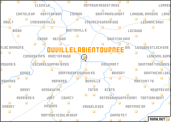 map of Ouville-la-Bien-Tournée