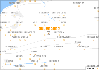 map of Ouwendorp