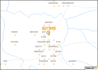 map of Ouyane