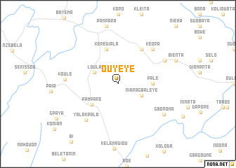 map of Ouyéyé