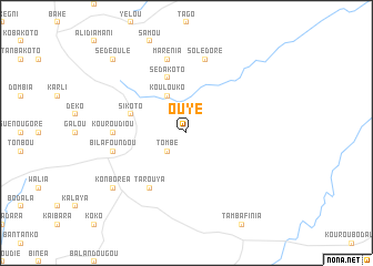 map of Ouyé