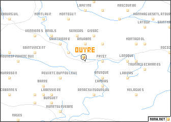 map of Ouyre