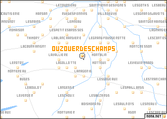 map of Ouzouer-des-Champs