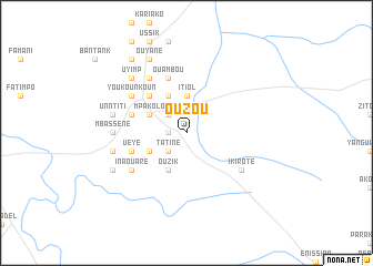 map of Ouzou