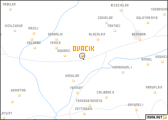 map of Ovacık