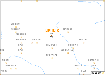 map of Ovacık