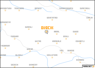 map of Ovacık