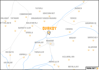 map of Ovaköy