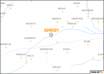 map of Ovaköy