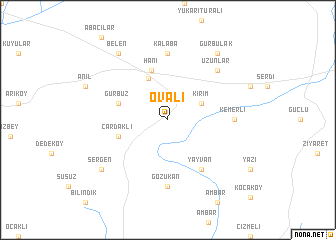 map of Ovalı
