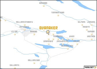 map of Ovanåker