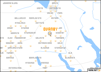 map of Ovanby