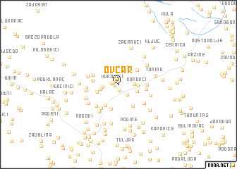 map of Ovčar