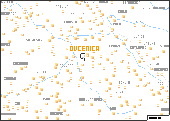 map of Ovcenica