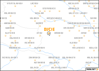 map of Ovčie