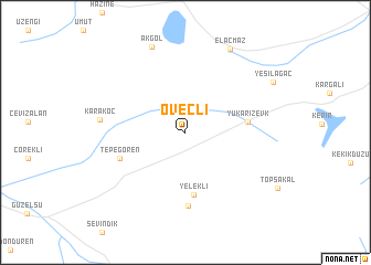 map of Öveçli