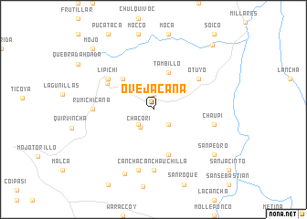 map of Ovejacana