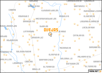 map of Ovejas