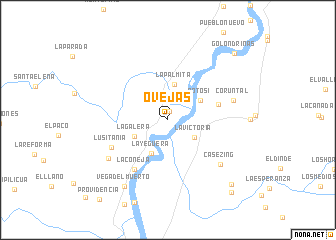 map of Ovejas