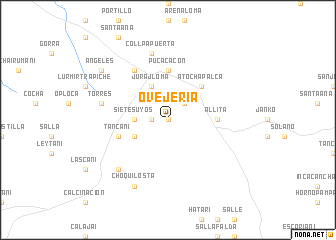 map of Ovejería