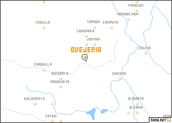 map of Ovejería