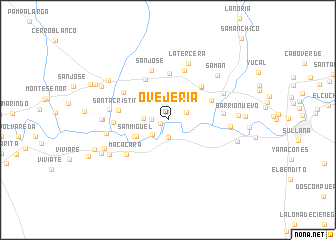 map of Ovejería