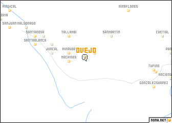 map of Ovejo