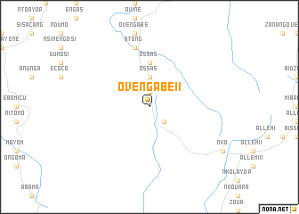 map of Oveng Abé II