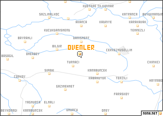 map of Övenler