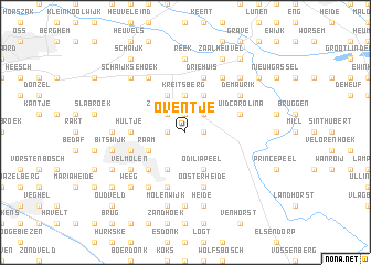 map of Oventje