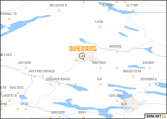 map of Överäng