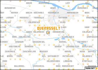 map of Overasselt