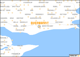 map of Over Barrit