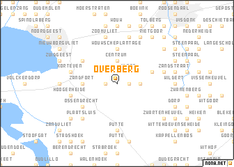 map of Overberg