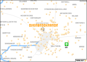 map of Overbrook Manor