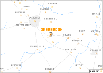 map of Overbrook