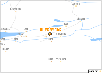 map of Øverbygda