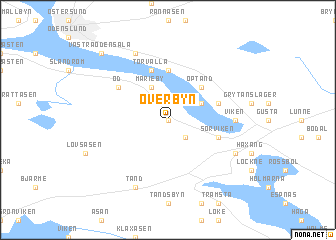 map of Överbyn